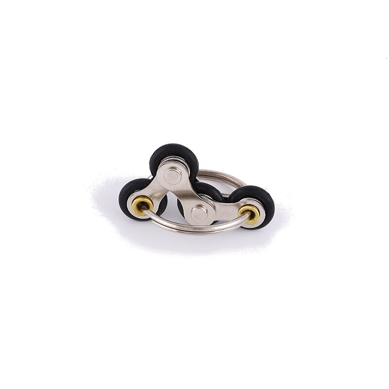 Black Ring Bike Chain Fidget Toy for Stress Relief