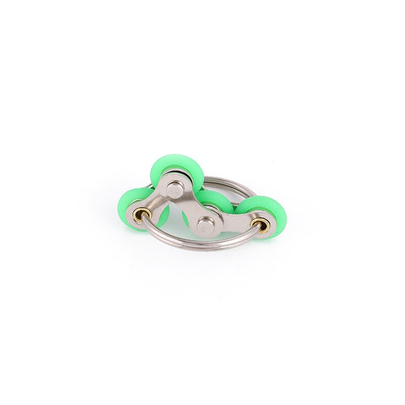 Green Ring Bike Chain Fidget Toy for Stress Relief