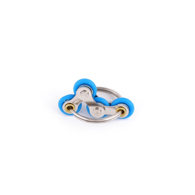 Sky Blue Ring Bike Chain Fidget Toy for Stress Relief