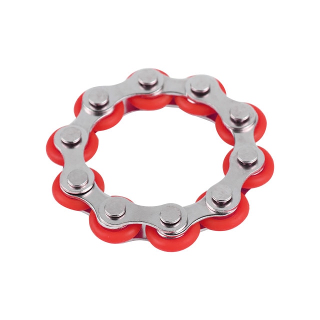 Red 10 Knots Bracelet Bike Chain Fidget Toy for Stress Relief