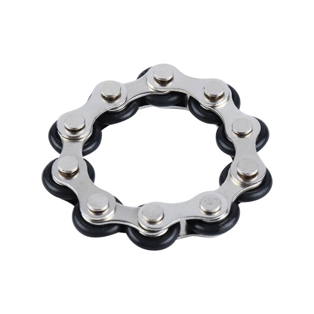 Black 10 Knots Bracelet Bike Chain Fidget Toy for Stress Relief